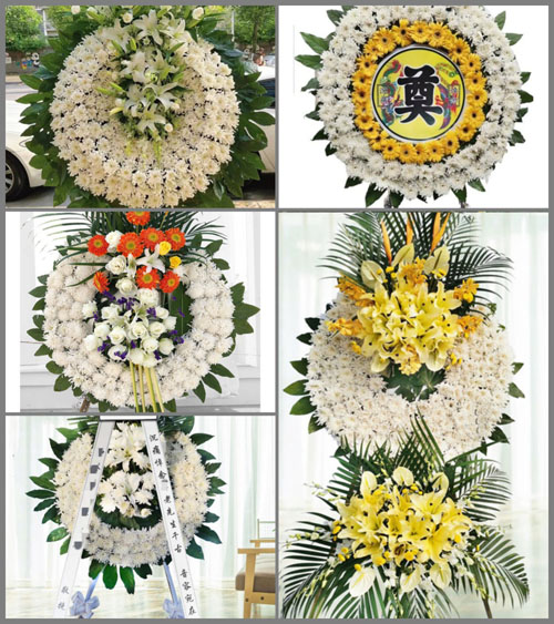 安徽阜阳市临泉县关庙镇河坡村花圈速递